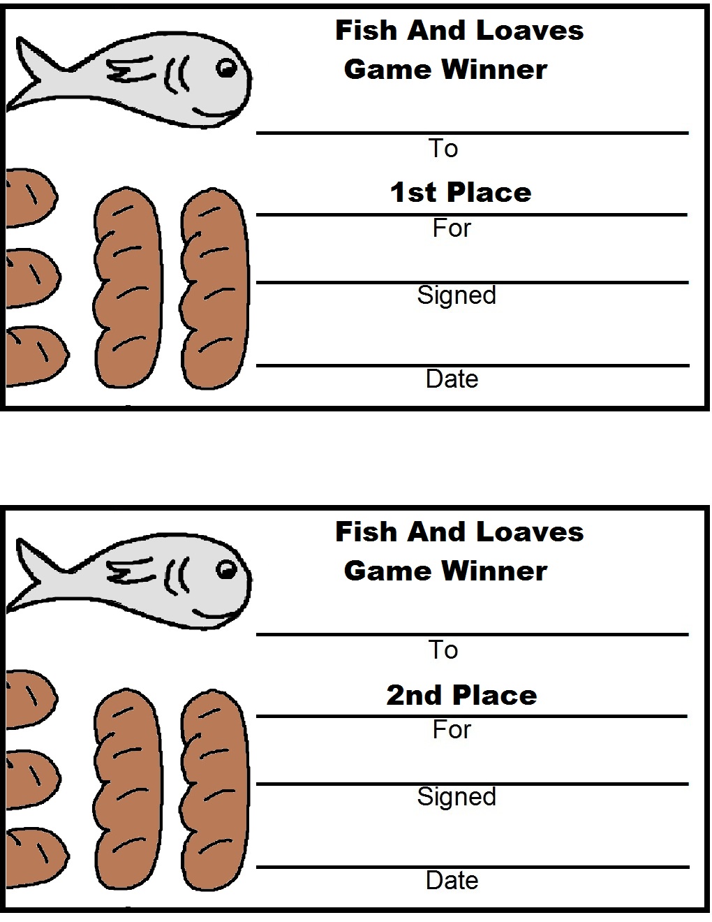 Fish and Loaves Game